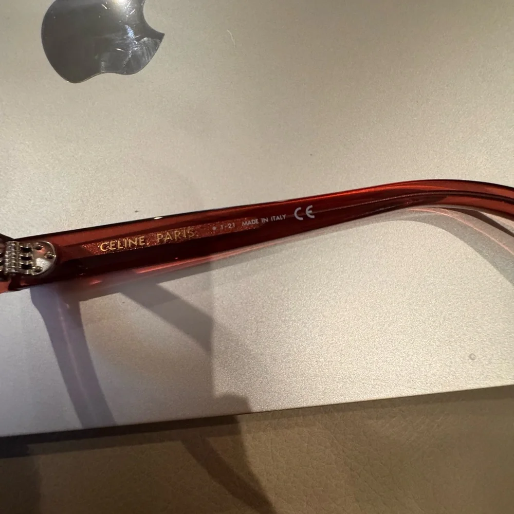 Celine Transparent Red Glasses
